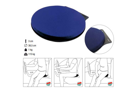 Cuscino che favorisce l'ingresso e l'uscita dall'auto disabili